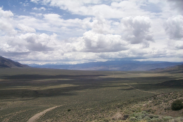 Photograph of Esmeralda County, Nevada, at the edge of the Great Basin
