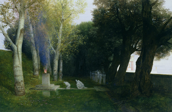 Heiliger Hain (Sacred Wood Grove) by Arnold Arnold Böcklin (1886)