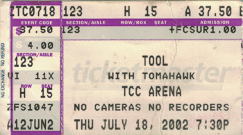 2002-07-18 - Tool + Tomahawk @ Tucson Convention Center