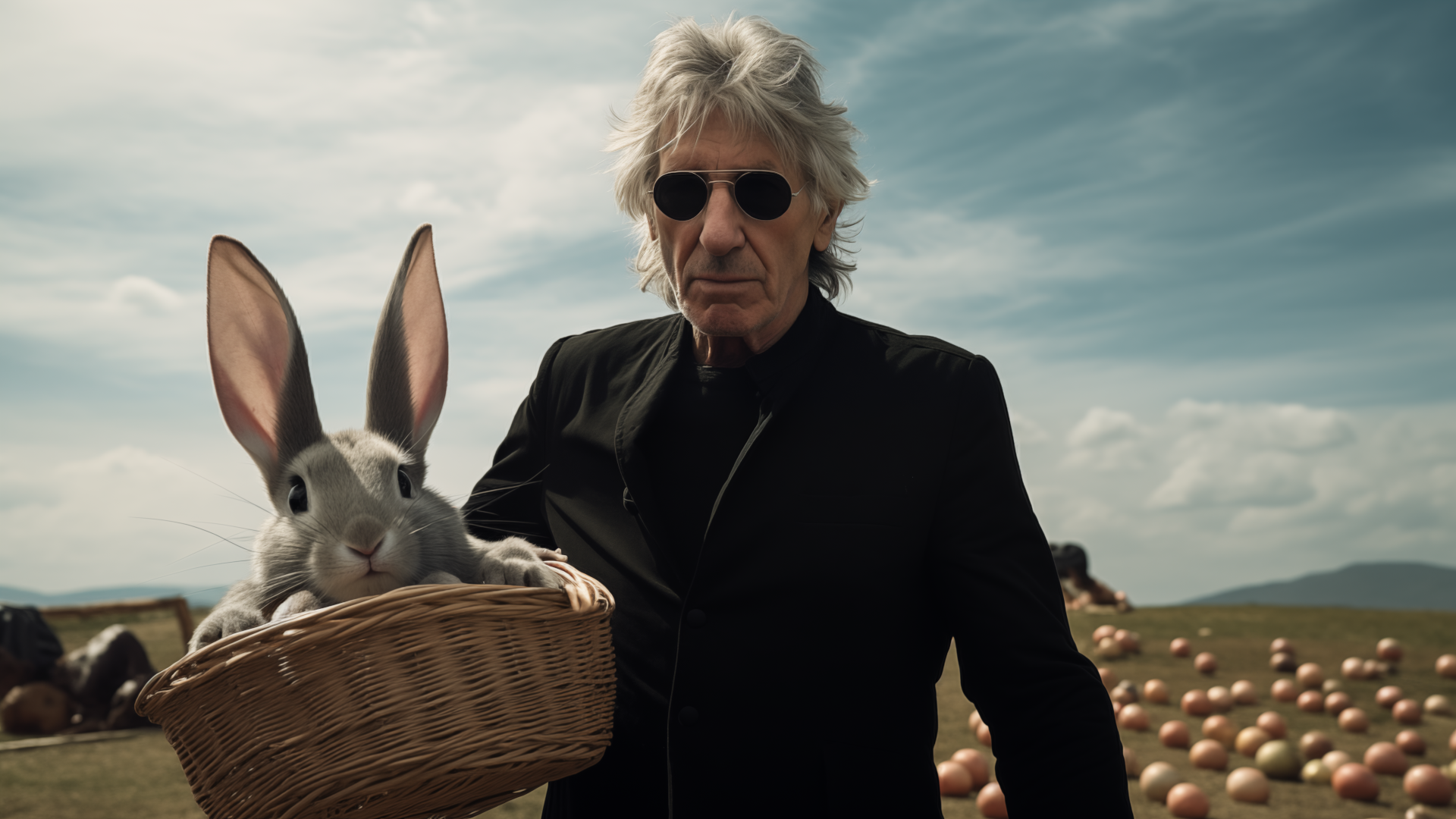 Roger Waters and David Gilmour of Pink Floyd in 2024