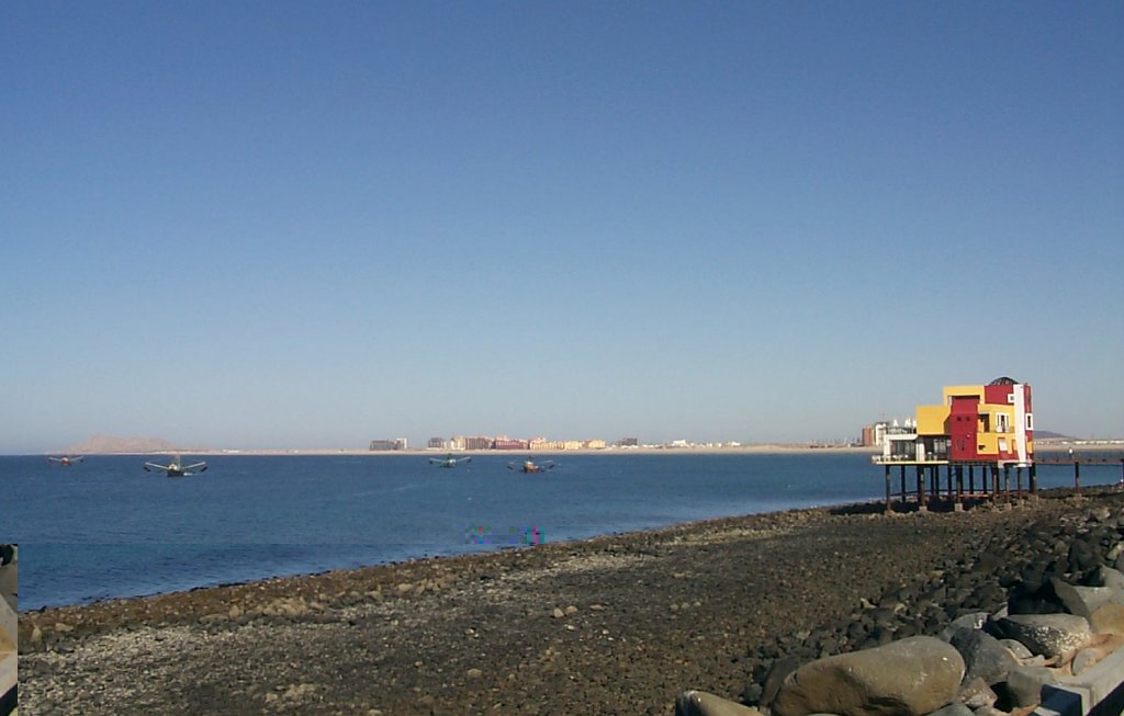 Puerto penasco -- the point+fishing boats