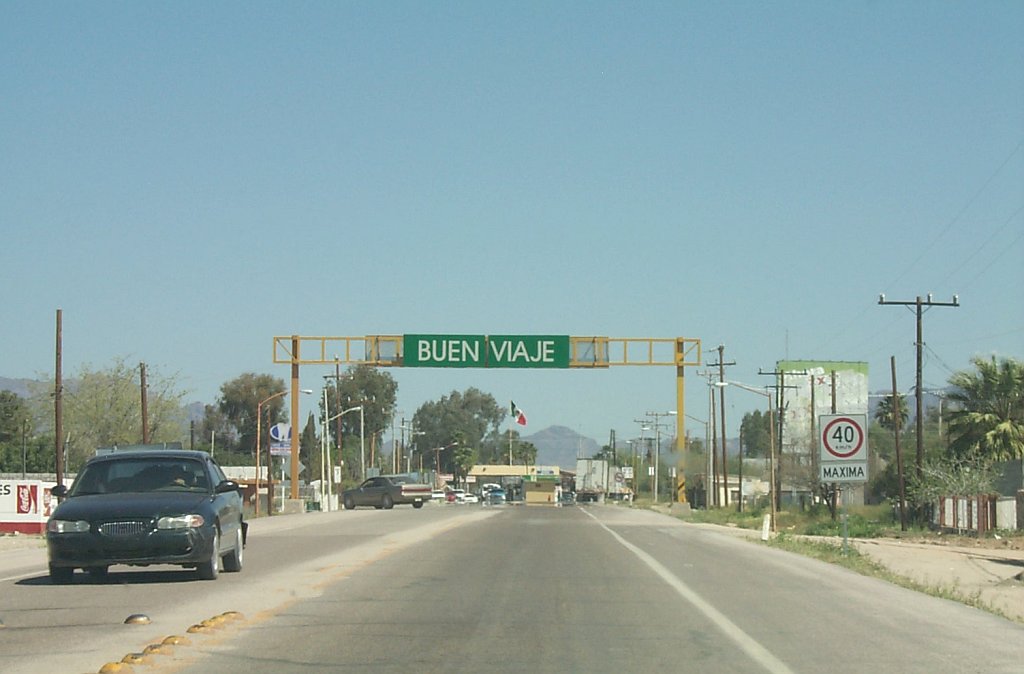 Sonoyta mexico -- approaching us-mexico border