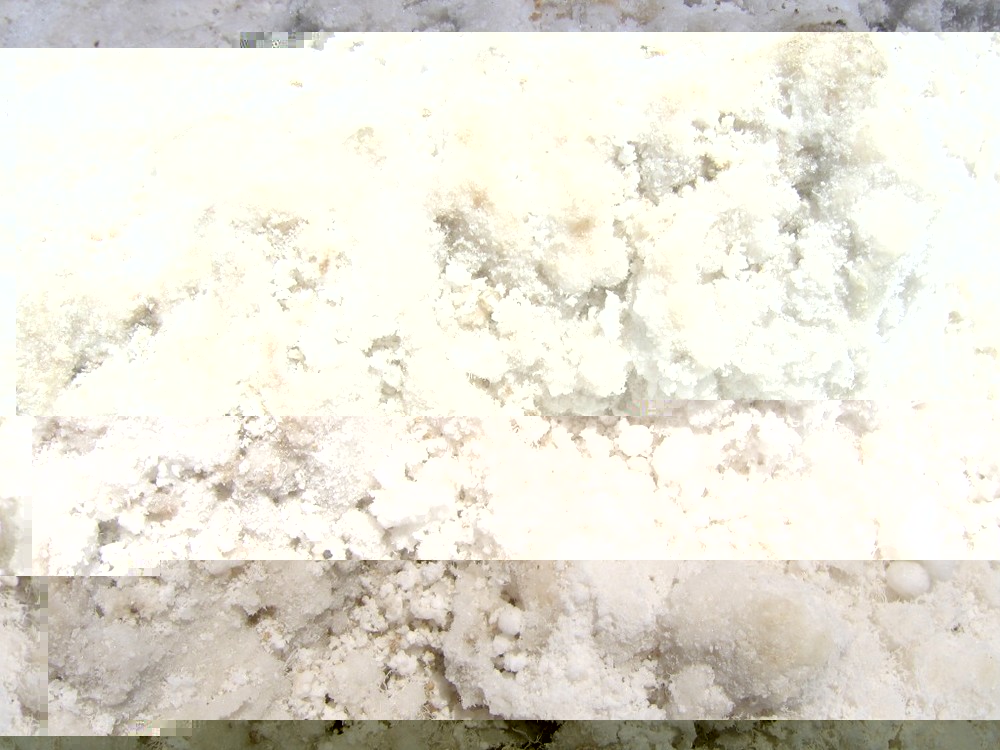 Death valley -- salty valley floor at devils golf course-closeup