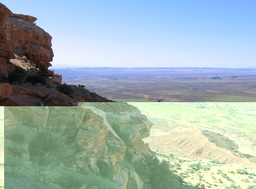 Utah -- from switchback road in southern utah